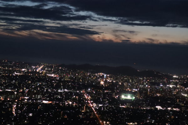 【愛媛】淡路が峠展望デッキからの夜景