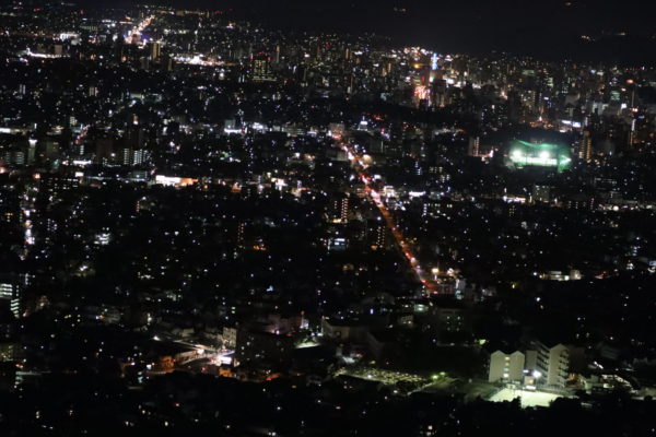 【愛媛】淡路が峠展望デッキからの夜景